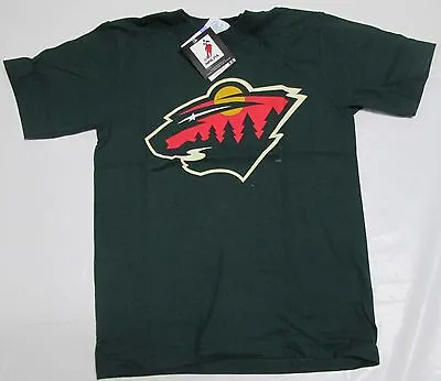 Minnesota Wild Youth T-Shirt Large Marian Gaborik Majestic NHL Team Logo Cotton • $7.19