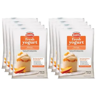 EasiYo Mango Yoghurt 8 Pack Each Sachet Pack Makes 1KG Yogurt |  Easyyo • £32.99