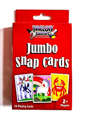 £2.99 • Buy Jumbo Snap Cards Kids Children Playing Card Game Pack Of 36 Cards 85 X 123mm