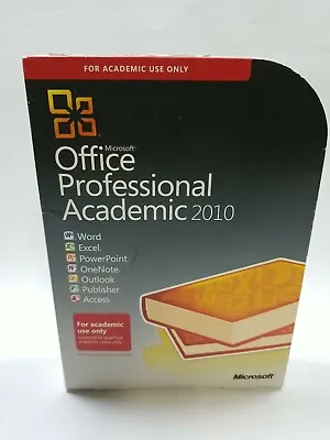 Microsoft Office Professional 2010 Academic T6D-00123 Pro Full W/ Key • $79.95