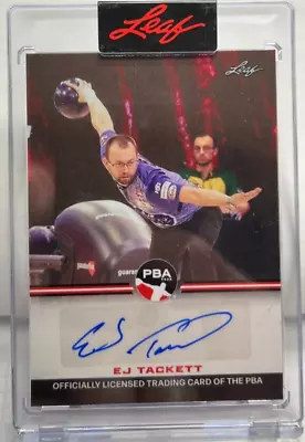 EJ Tackett 2023 Leaf PBA Tour Autograph Auto #'d 86/200 - Bowling • $166.61