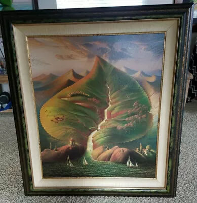 Vladimir Kush   Ocean Sprouts    Large And Rare Fine Art With Amazing Frame • $4900