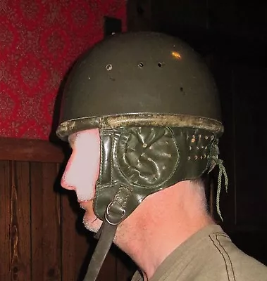 Vintage Paratrooper Old Helmet Wz63 East German Polish Made Nr 57 Leather Liner • $338.14