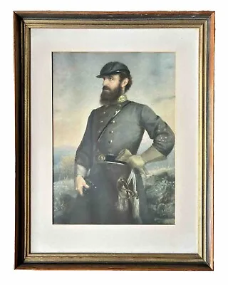 Civil War J A Elder Stonewall Jackson Portrait Framed Print 20x15 • $75.65