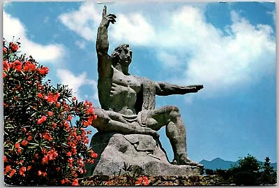 POSTCARD THE STATUE OF PEACE NAGASAK Nagasaki Japan • $3.49