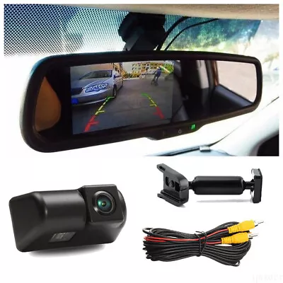 Reverse Backup Camera + Replacement Rear Mirror Monitor For Ford Transit Connect • $68.88