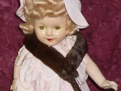 Classic Vtg Mahogany Brown Mink Doll Fur Boa-Stroller Antique-Scarf-Flapper  21  • $118