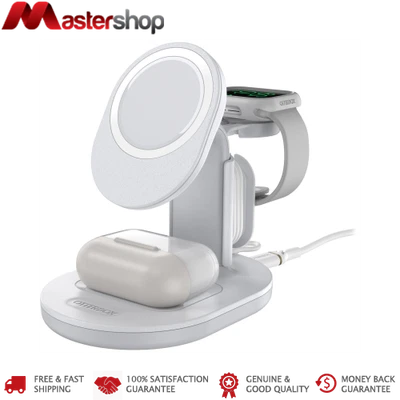 $75 • Buy Otterbox 3 In 1 Charging Station For IPhone & AirPods & Apple Watch - White