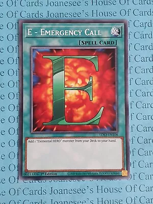 E - Emergency Call LDS3-EN108 Yu-Gi-Oh Card 1st Edition New • £1.90