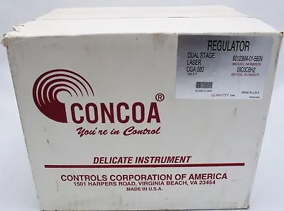 $600 • Buy Concoa 60123m4-01-580n Regulator Factory Sealed