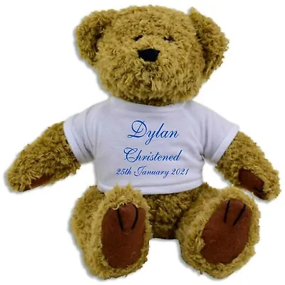 Personalised Bear Christening Baptism Naming Day Ceremony - Gift Girls & Boys  • £14.99