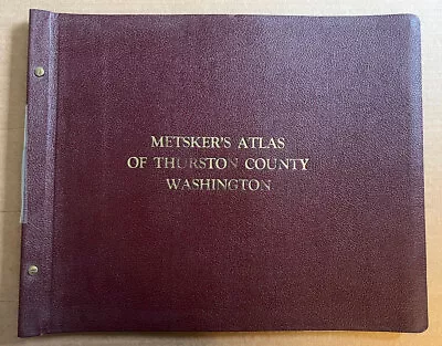 1973 Metsker's Atlas Map Book Thurston County  & Olympia Washington • $100