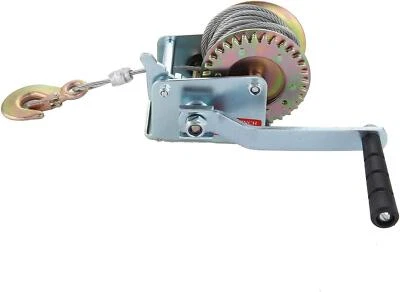 £23.80 • Buy Hand Winch 600lbs Trailer Winch Manual Hand Crank Strap Gear KingSaid