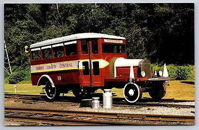 Morris County Central Rail Bus #10 Whippany Railway Museum Train Postcard L5 • $7.50