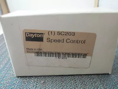 $19.99 • Buy Dayton 5C203 Speed Control    NEW!