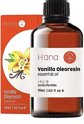 Hana Pure Vanilla Essential Oil For Diffuser & Skin 30ml BBE MAY 2026 • £12.99