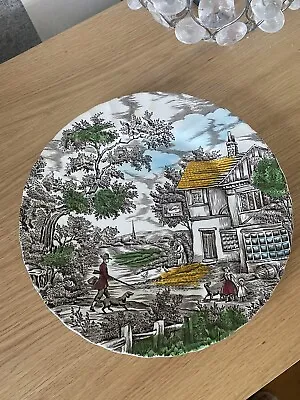 Vintage  ' The Hunter ' By Myott - 10 Inch Dinner Plate - Collectable Item • £12.99