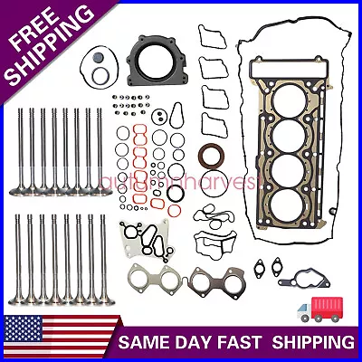 Intake & Exhaust Valves + Engine Gasket Kit Fit 1.8L Mercedes E250 C250 C200 US • $171.94