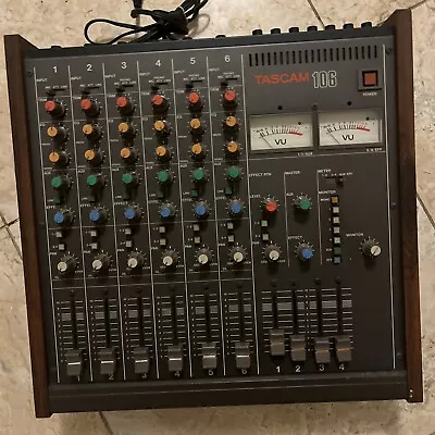 Vintage Tascam Teac M-106 Stereo Mixing Console Analog  Mixer 6-channel Nice!!! • $220