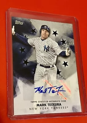 2024 Topps Series 1 Mark Teixeira Baseball Stars Auto Black Card /199 • $30