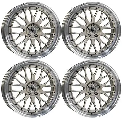 MB-Design LV1 Alloy Wheels 4x 7.0Jx17 ET35 4x100 CHAMPOL Fits Fiat 124 Abarth 12 • $3430.42