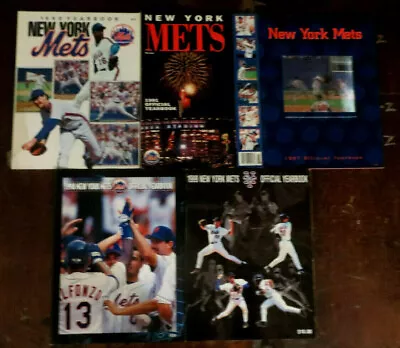 Lot Of 4 New York Mets Yearbooks 1990 1991 1997 & 1999 • $75.50