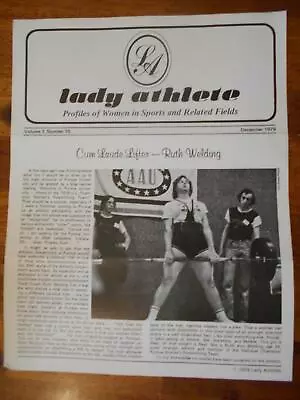 LADY ATHLETE #10 Female Bodybuilding Muscle Booklet RUTH WELDING 12-79 • $15