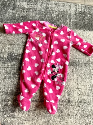 £1.20 • Buy Baby Girl Pink Minnie Mouse Disney Fleece Sleepsuit Babygrow Newborn George