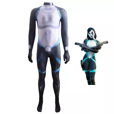 X-Men Domino Costume Cosplay Neena Thurman Bodysuit Ver1 For Kids Adult Women • $57.89