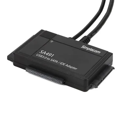 $67.38 • Buy Simplecom SA491 3-IN-1 USB 3.0 TO 2.5 , 3.5  & 5.25  SATA/IDE Adapter With Power