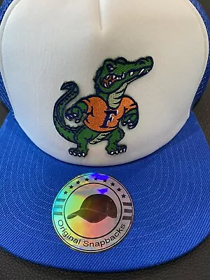 Florida Gators Vintage Embroidered Logo Trucker Snapback Cap Hat New 🐊🏈🏀 • $22