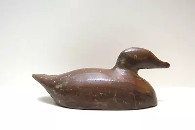 Duck Decoy Miniature Wood Vintage Hand-carved Ca 1960 • $10