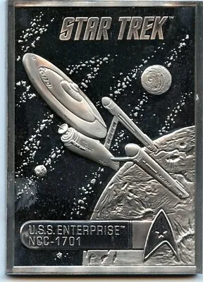 $29.95 • Buy Very Cool STAR TREK Medallion USS ENTERPRISE NCC-1701 Franklin Mint