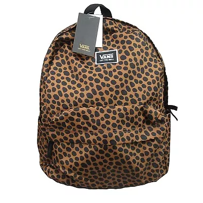 Vans Old Skool H20 Backpack School Travel Bag 22L Brown Black Animal Print NEW  • $50.57