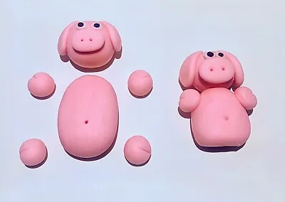 Edible Pig Parts For Mud Cake Farm Animals Cake Topper Decoration • £12.99