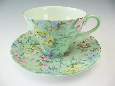 £61.39 • Buy Shelley Cup & Saucer New Cambridge Shape Melody Chintz