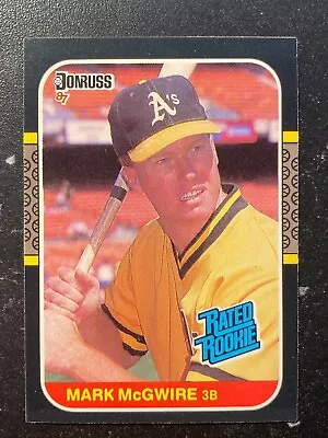 1987 Donruss Rated Rookie Baseball Card Mark Mcgwire #46 • $3