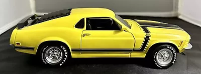 ERTL American Muscle 1970 Ford Mustang Boss 302 1:18 Scale Diecast Yellow • $35