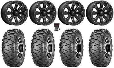 MSA Bounty 14  Wheels Black 30  BigHorn Tires Textron Wildcat XX • $1691.92