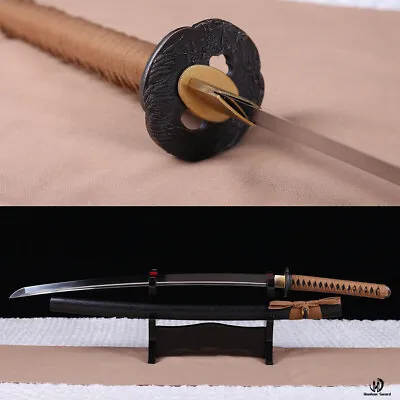 Handmade 9260 Spring Steel Japanese Katana Sword Full Tang Battle Ready Sharp • $169