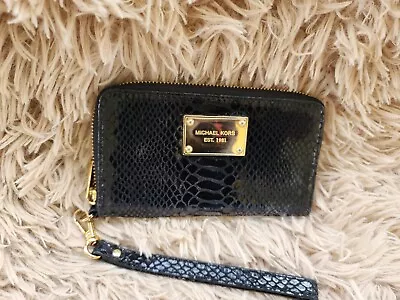 Michael Kors Black Exotic Wallet • $45