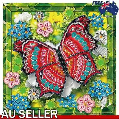 $12.79 • Buy 5D DIY Diamond Painting Kit Butterfly Diamond Rhinestone Art Craft