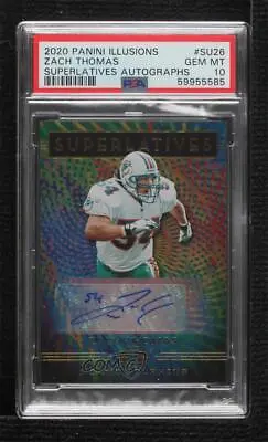 2020 Panini Illusions Superlatives /50 Zach Thomas #SU26 PSA 10 GEM MT Auto HOF • $120