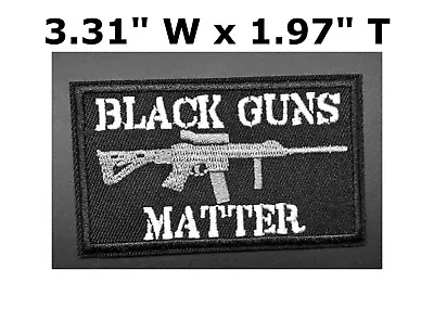 Black Guns Matter Usa Army Tactical Military Morale Badge Swat Hook & Loop Patch • $4.85