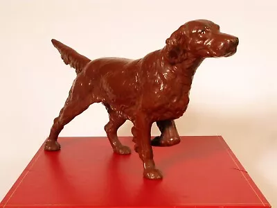 Vintage Metal Painted Pointer Bird Hunting Dog Door Stop Sculpture Nice !! • $95