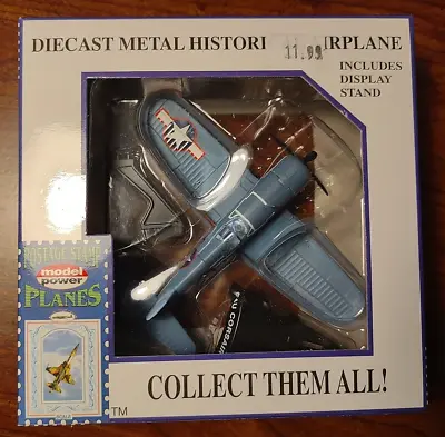 F4-U CORSAIR Postage Stamp Planes Model Power DIECAST 1/100 Airplane Model Box • $26