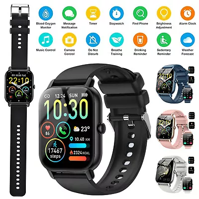 2024 Waterproof Smart Watch Men Women Smartwatch Bluetooth For IPhone Samsung • $52.99