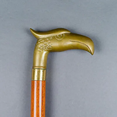 Eagle Brass Walking Stick Victorian Handle Wooden Vintage Walking Cane Regular • £29.23