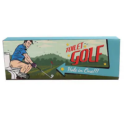 Crazy Novelty Toilet Golf Game Putting Green Set Hole In One Pack For The Loo • £7.15