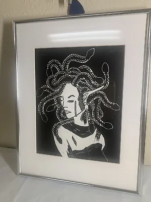 Medusa Print 8X10 Plexiglass Frame Black White  • $59.99